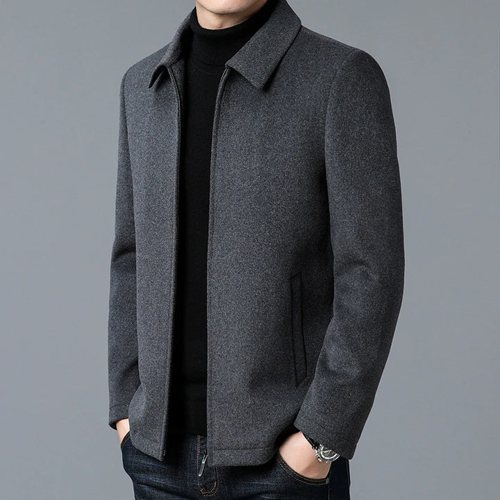 JOHANN - ÜBERGROßE WOLLJACKE MIT REISSVERSCHLUSS