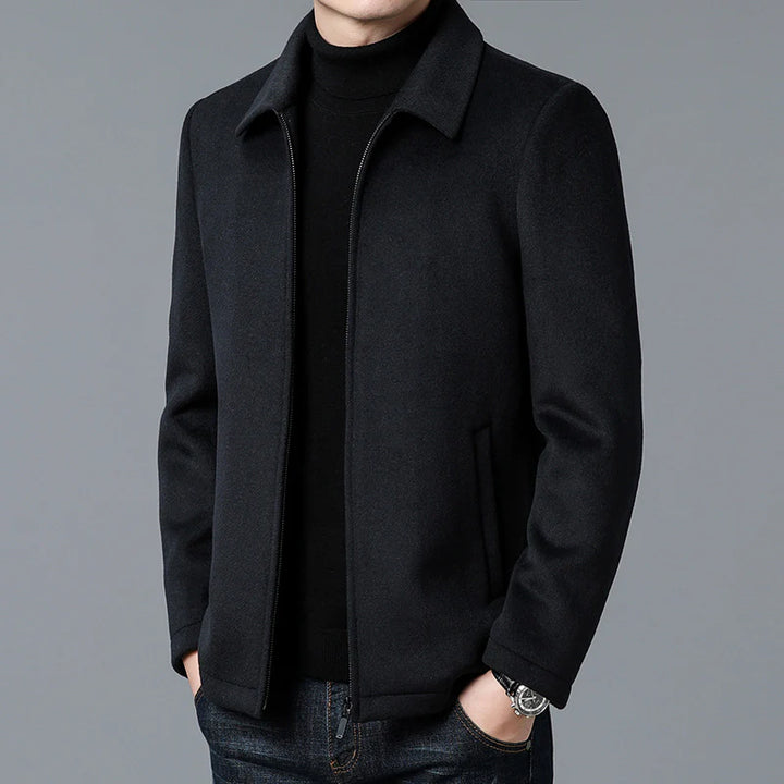 JOHANN - ÜBERGROßE WOLLJACKE MIT REISSVERSCHLUSS