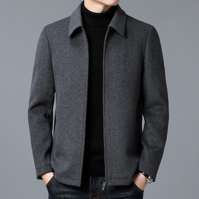JOHANN - ÜBERGROßE WOLLJACKE MIT REISSVERSCHLUSS