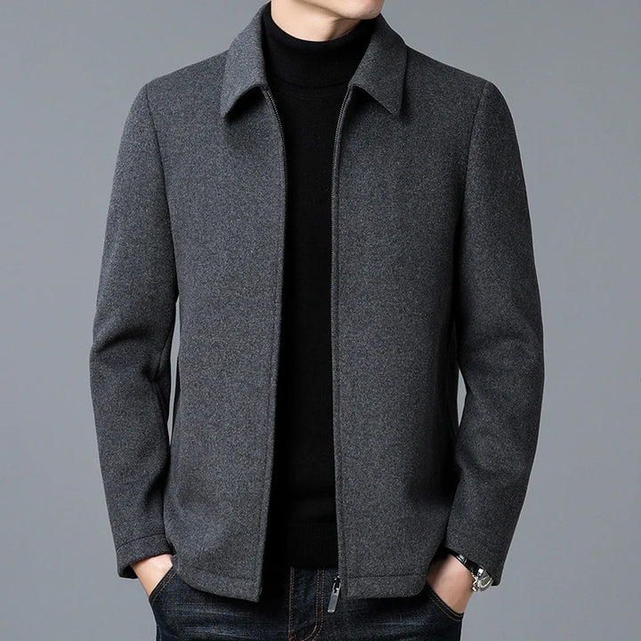 JOHANN - ÜBERGROßE WOLLJACKE MIT REISSVERSCHLUSS