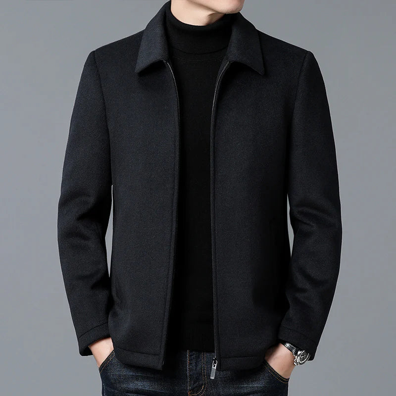 JOHANN - ÜBERGROßE WOLLJACKE MIT REISSVERSCHLUSS