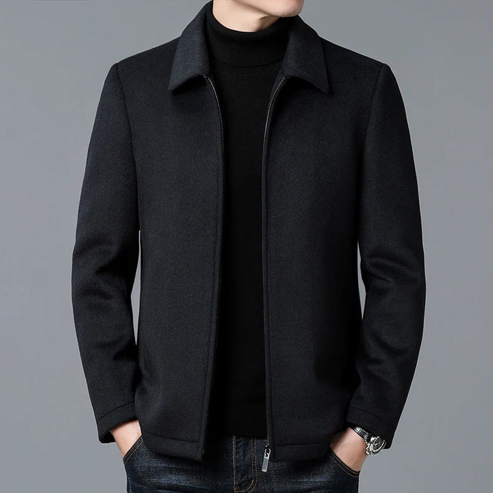 JOHANN - ÜBERGROßE WOLLJACKE MIT REISSVERSCHLUSS