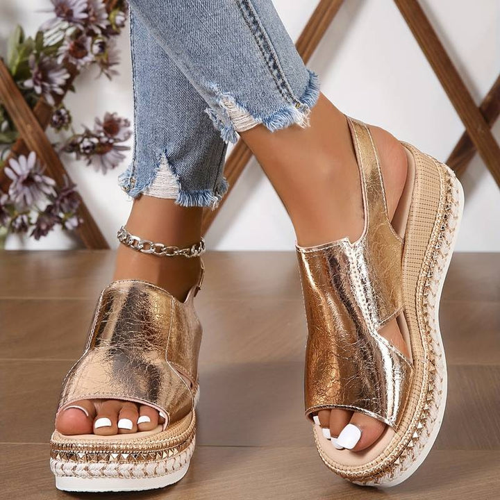 RENILDA - VERSTELLBARE ERGONOMISCHE KEILSANDALEN
