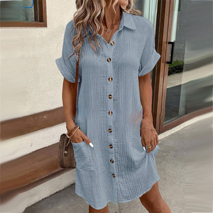 ELODIE - HEMDKLEID AUS BAUMWOLLE