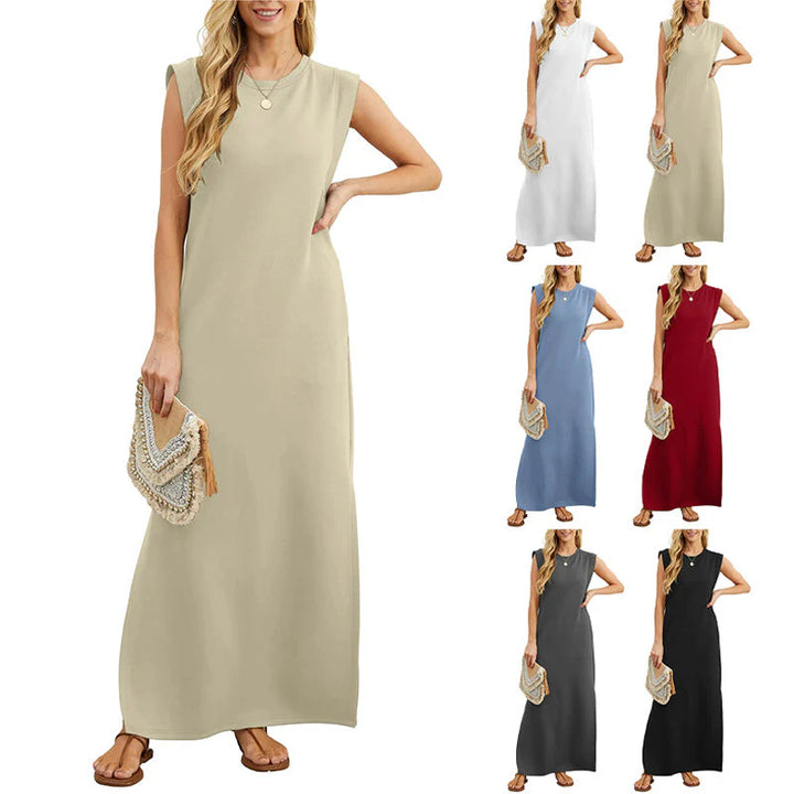 MERYEM - MAXIKLEID ÄRMELLOS GERADE UND LOCKER