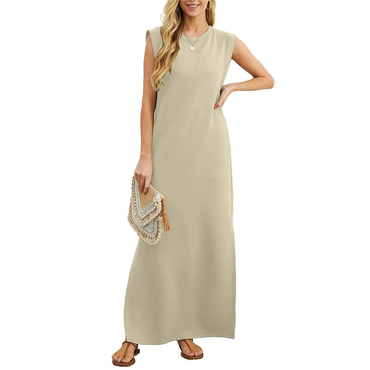 MERYEM - MAXIKLEID ÄRMELLOS GERADE UND LOCKER