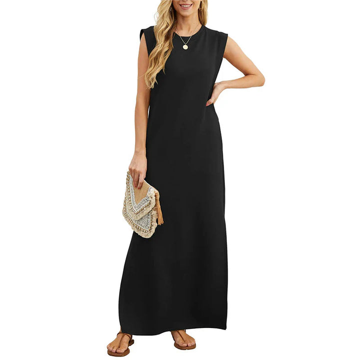 MERYEM - MAXIKLEID ÄRMELLOS GERADE UND LOCKER