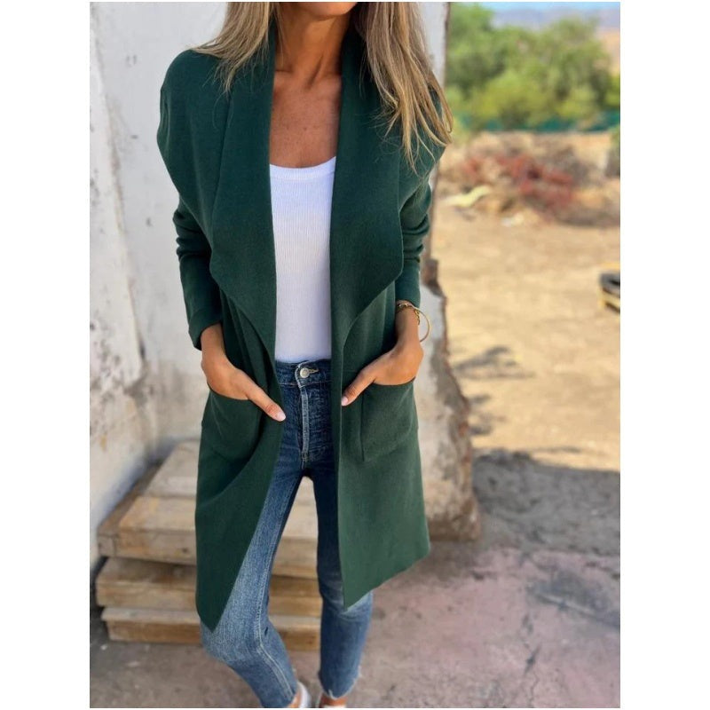 IMKE - LANGER CARDIGAN MIT OFFENEM SCHNITT