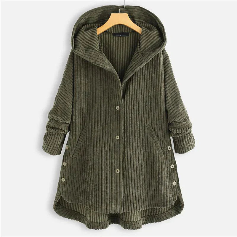 WINNIFREDA - CORDJACKE MIT KAPUZE