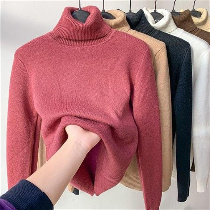 ISOLDE - ENGANLIEGENDER ROLLKRAGENPULLOVER