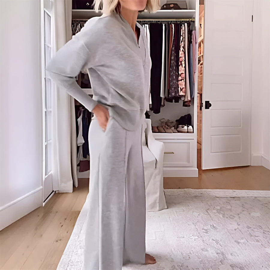 CHANTAL - SWEATSHIRT-SET MIT WEITER HOSE
