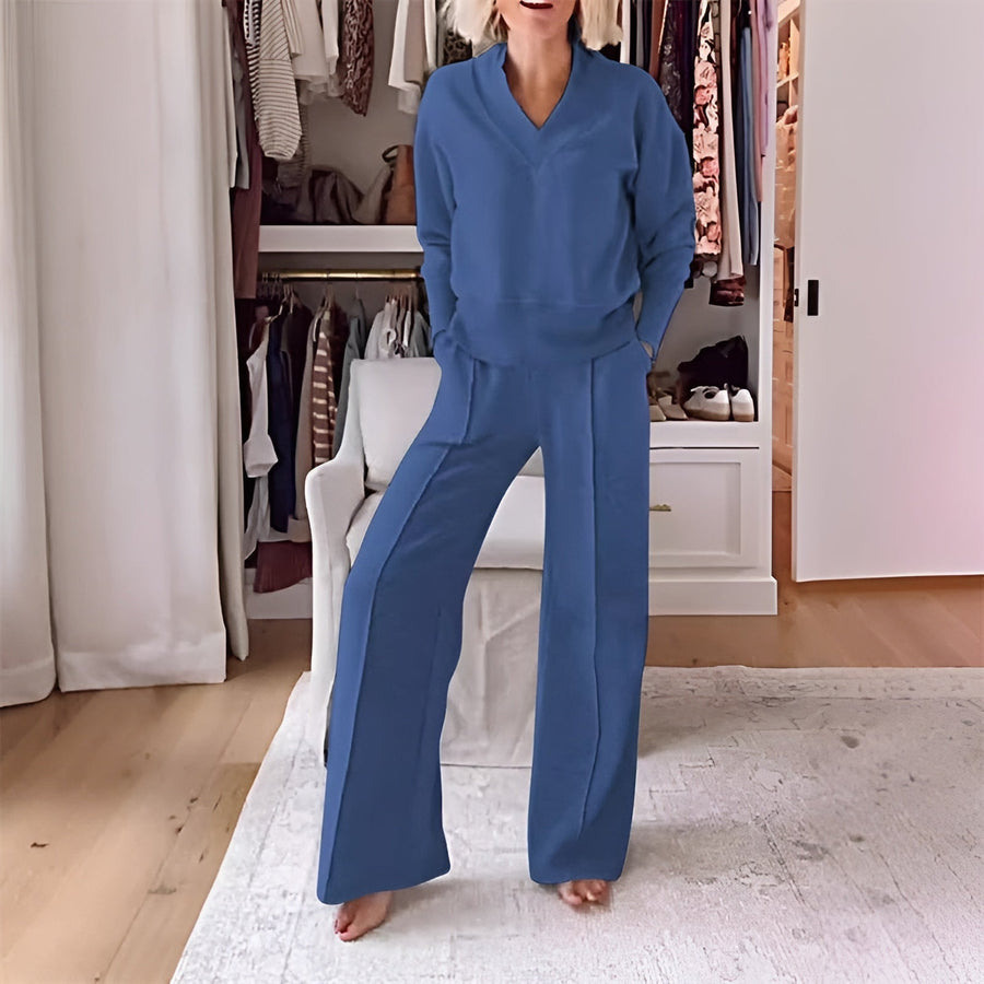 CHANTAL - SWEATSHIRT-SET MIT WEITER HOSE