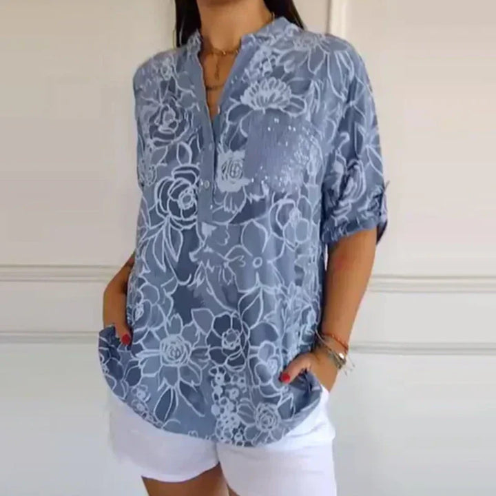 TILDA - LOCKERE BEDRUCKTE BLUSE
