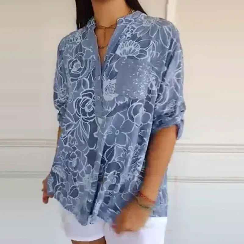 TILDA - LOCKERE BEDRUCKTE BLUSE