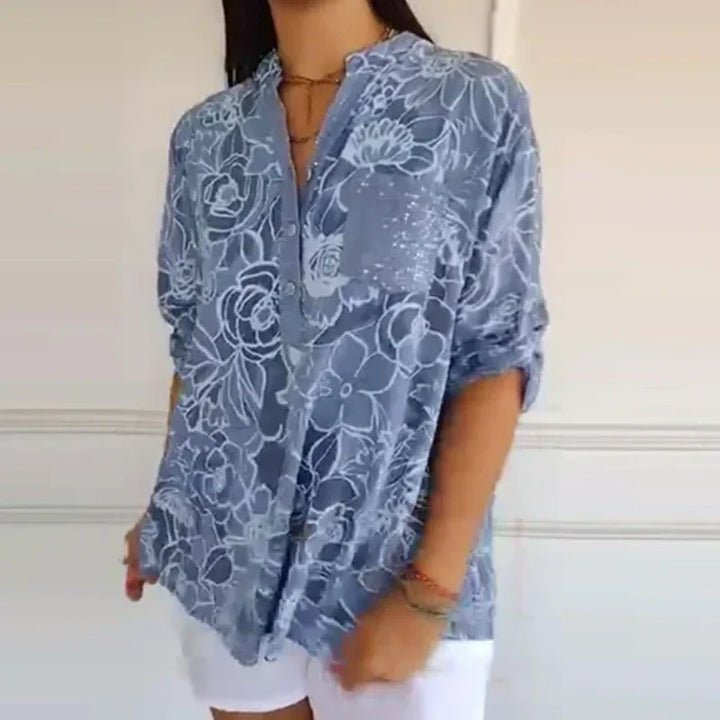 TILDA - LOCKERE BEDRUCKTE BLUSE