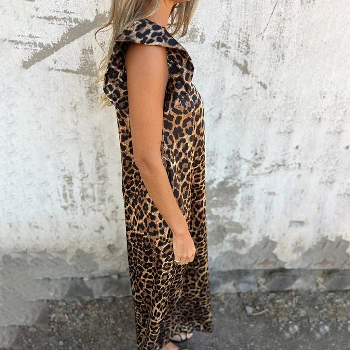MARINA - JUMPSUIT MIT V-AUSSCHNITT