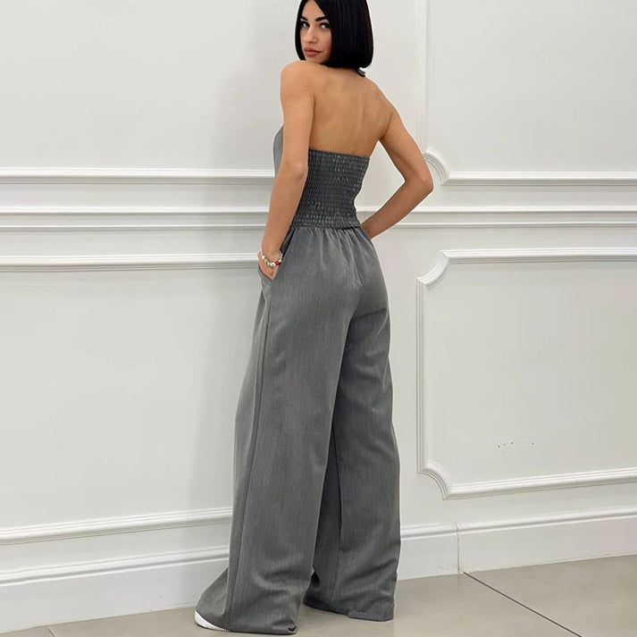 LORELEI - LANGER ÄRMELLOSER FIGURBETONTER JUMPSUIT