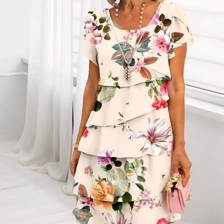 SMILLA - KURZES KLEID MIT BLUMENMUSTER