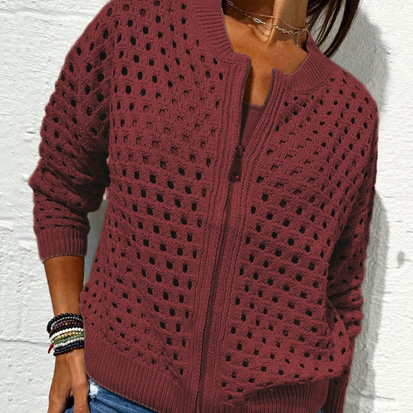 ELINA - STRICKJACKE MIT REISSVERSCHLUSS