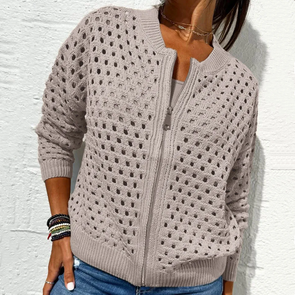 ELINA - STRICKJACKE MIT REISSVERSCHLUSS
