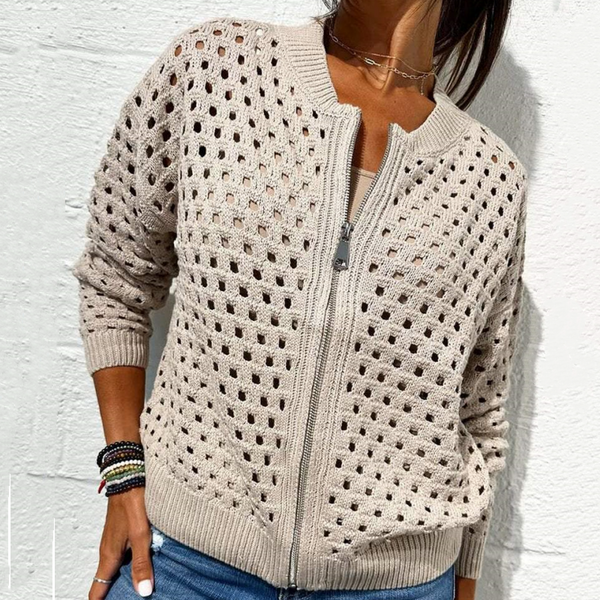 ELINA - STRICKJACKE MIT REISSVERSCHLUSS
