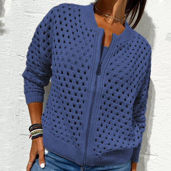 ELINA - STRICKJACKE MIT REISSVERSCHLUSS
