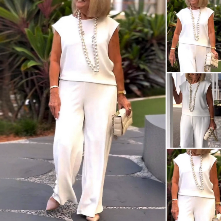 TUANA - BLUSE UND WEITE HOSEN SET