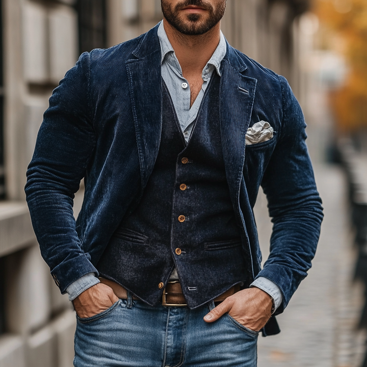 MORITZ - VINTAGE-WESTE UND BLAZER-SET