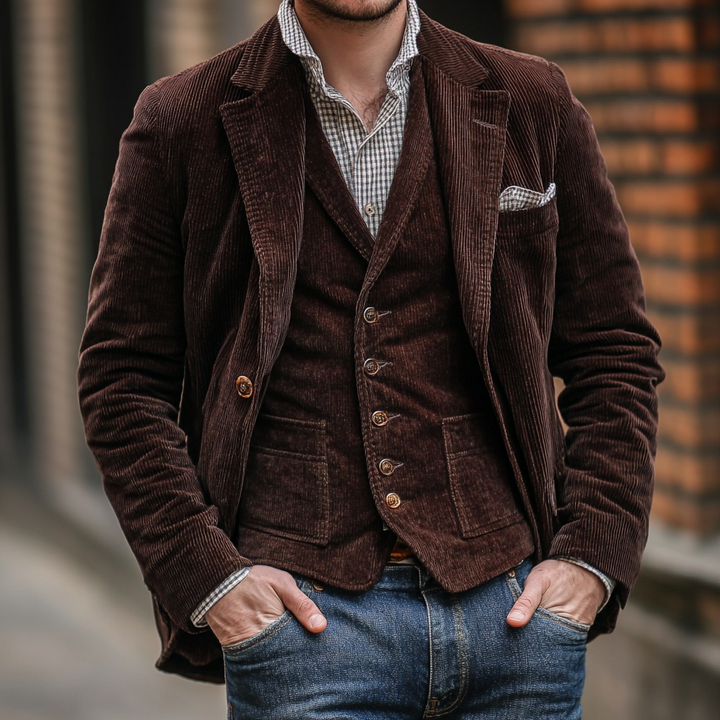 MORITZ - VINTAGE-WESTE UND BLAZER-SET