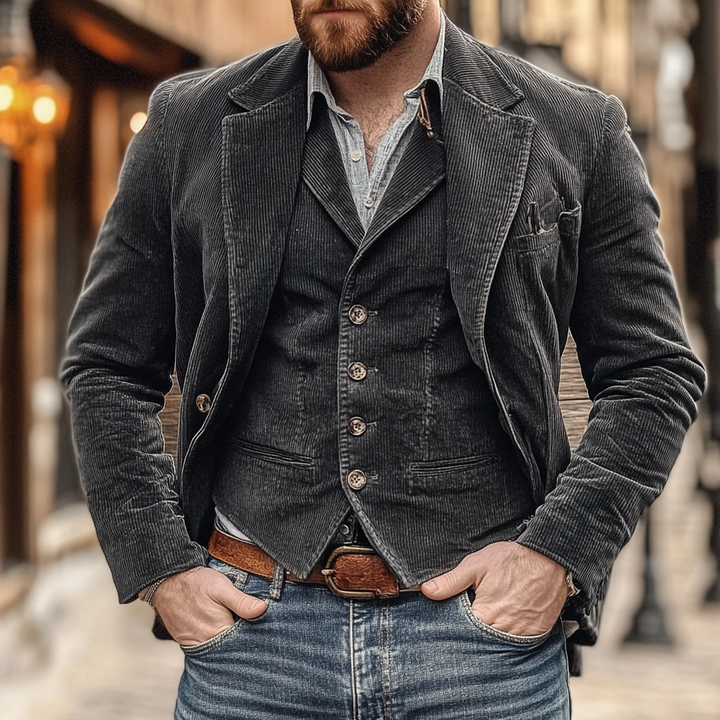 MORITZ - VINTAGE-WESTE UND BLAZER-SET