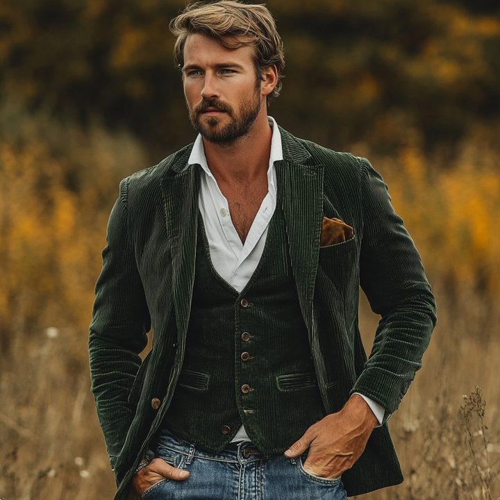 MORITZ - VINTAGE-WESTE UND BLAZER-SET