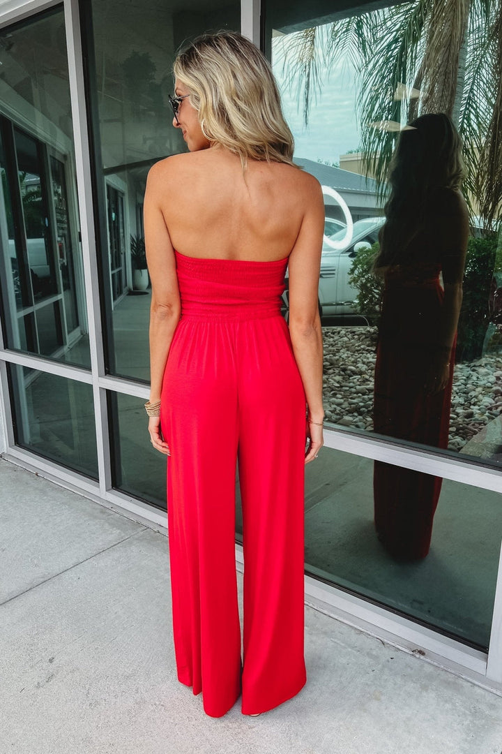 IRMGARD - SCHULTERFREIER JUMPSUIT