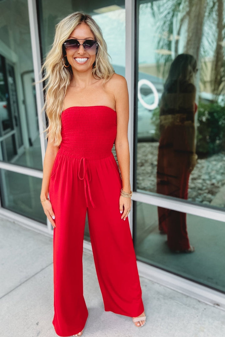 IRMGARD - SCHULTERFREIER JUMPSUIT