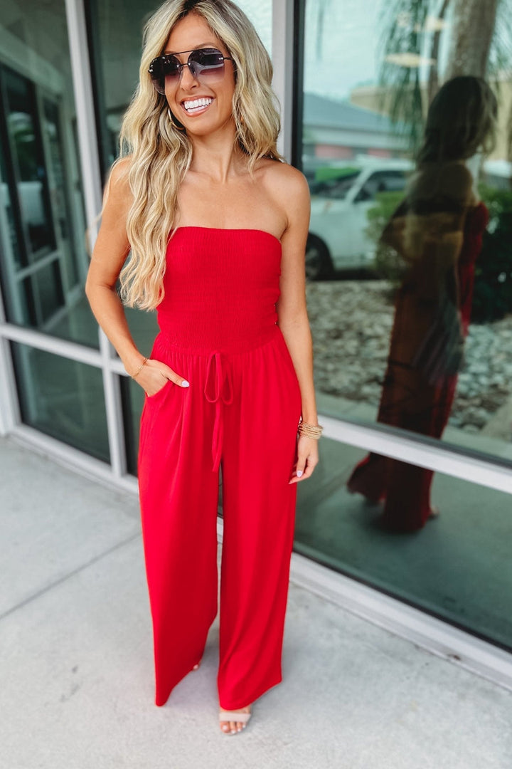 IRMGARD - SCHULTERFREIER JUMPSUIT