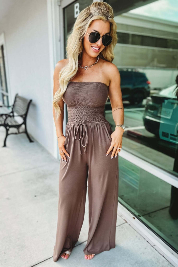 IRMGARD - SCHULTERFREIER JUMPSUIT