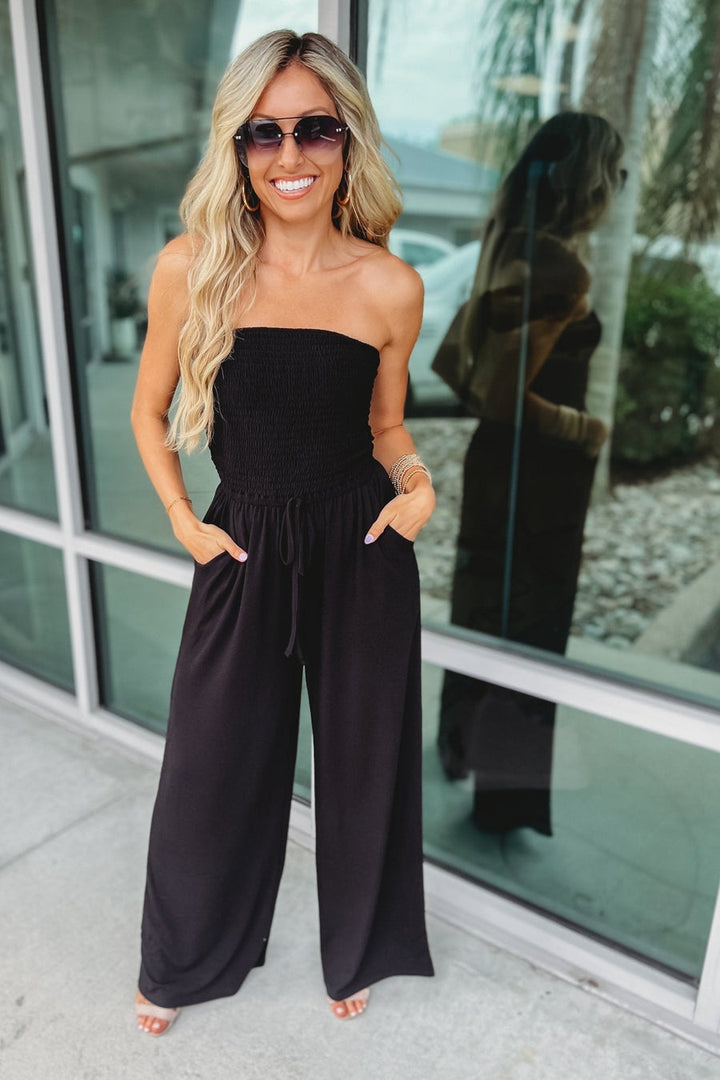 IRMGARD - SCHULTERFREIER JUMPSUIT