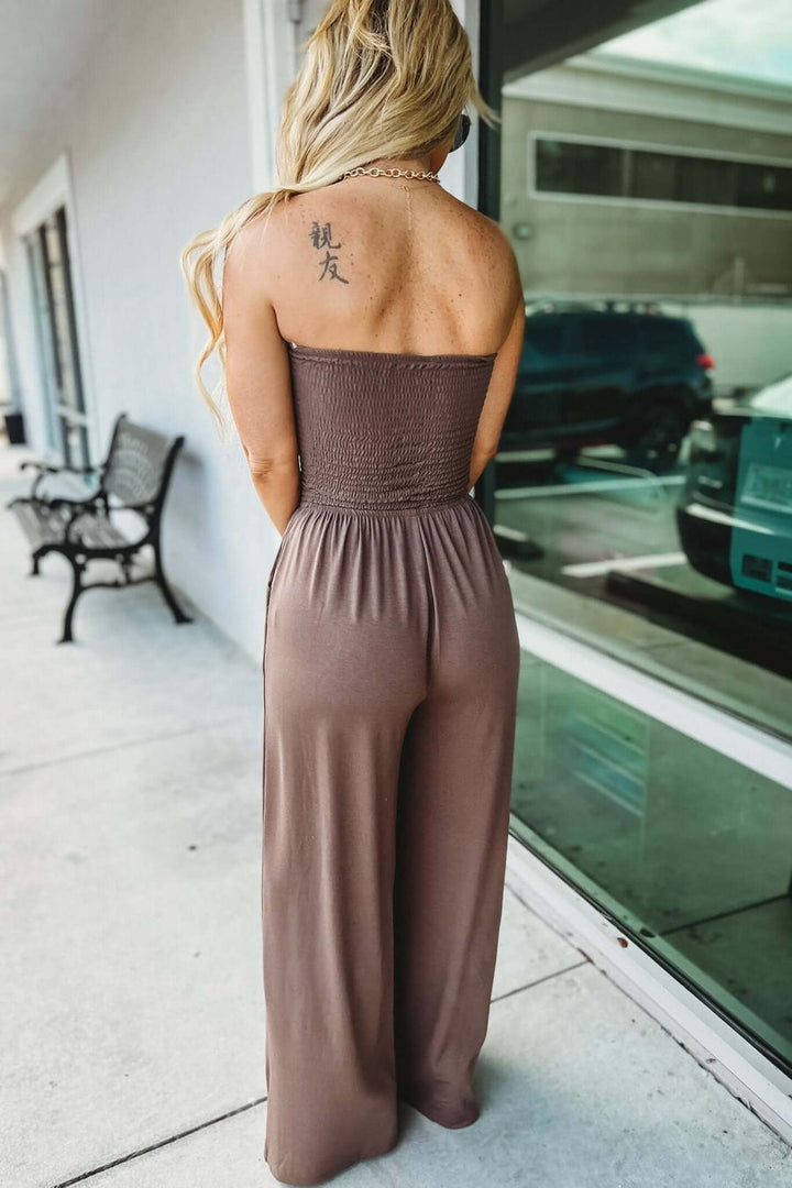 IRMGARD - SCHULTERFREIER JUMPSUIT