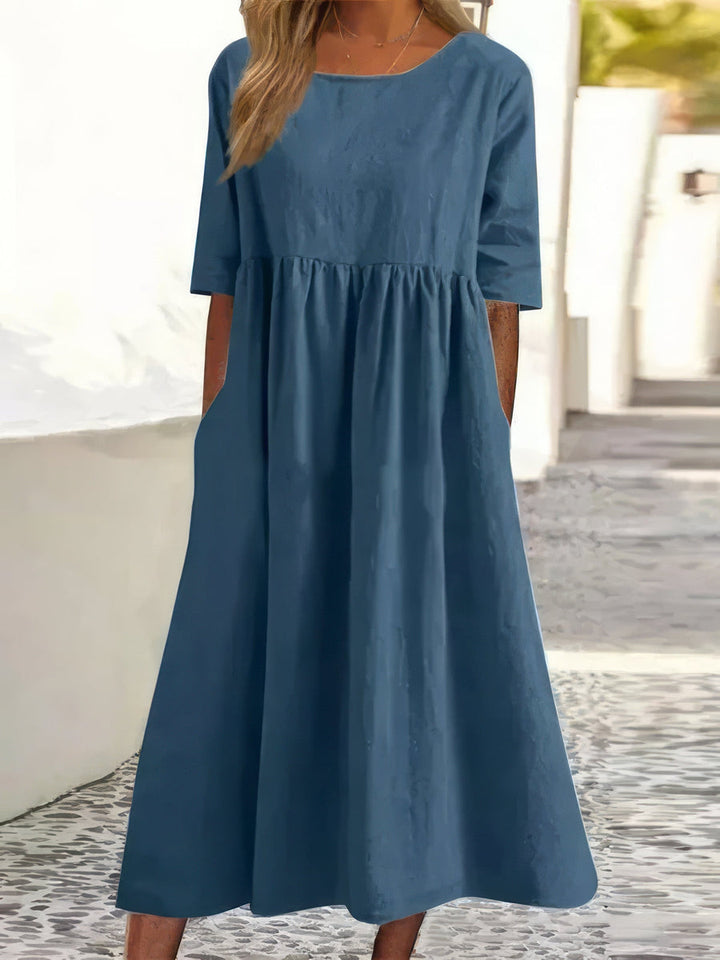 AMIRA - LOCKERES KLEID MIT TASCHEN