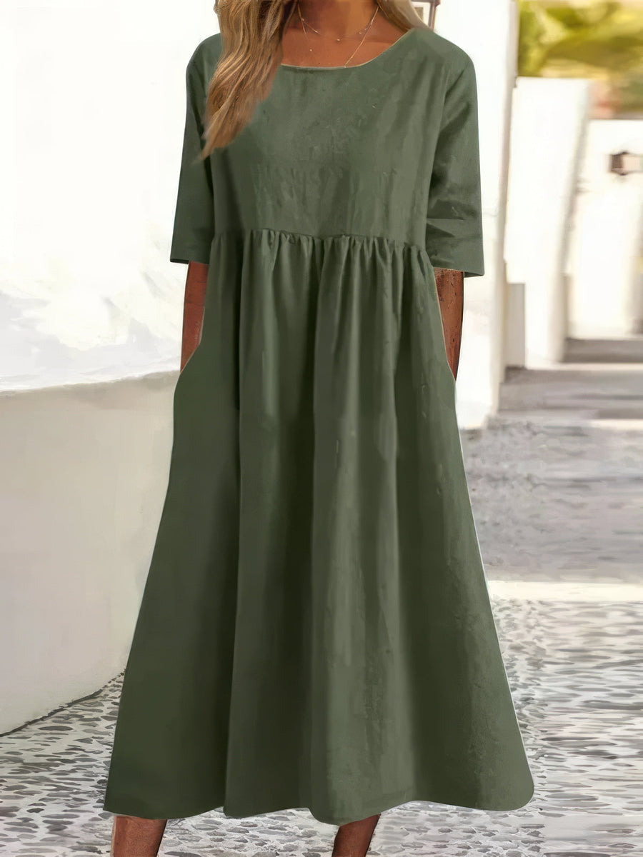 AMIRA - LOCKERES KLEID MIT TASCHEN
